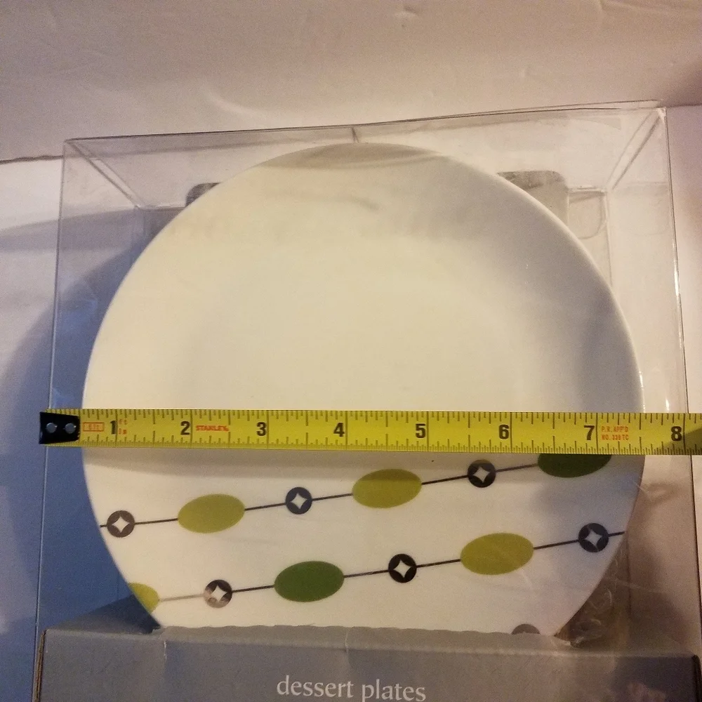 Pier 1 Imports MCM Dessert Plates Set of 4 NIB